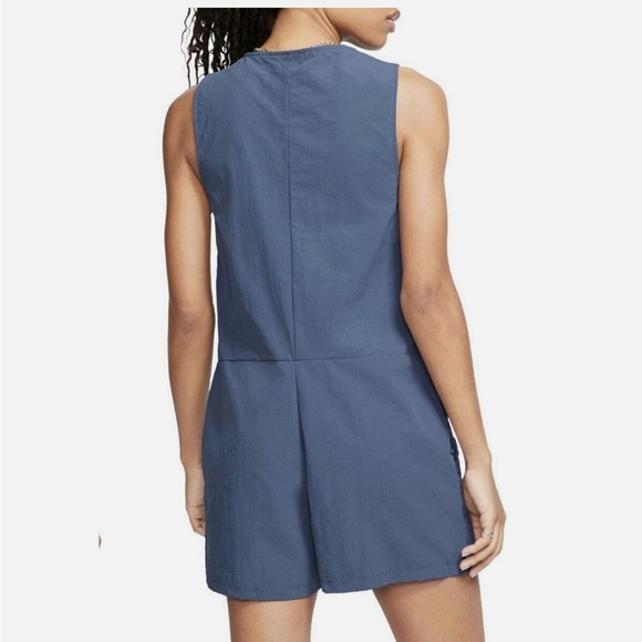 NIKE Sportswear Icon Clash Women's Romper Dusty Blue | Large - Picture 6 of 8